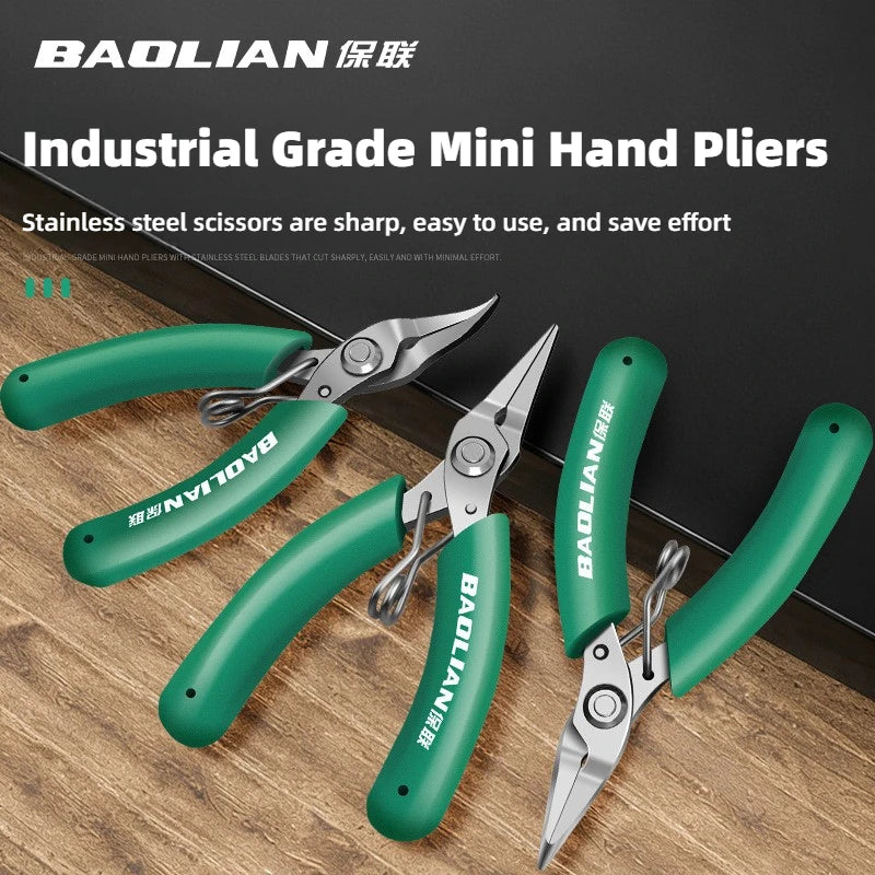 4.5 Inch Mini Handmade Pliers, Household Industrial Grade Multifunctional DIY Mini Wire Pliers, Electrician Mini Tiger Pliers