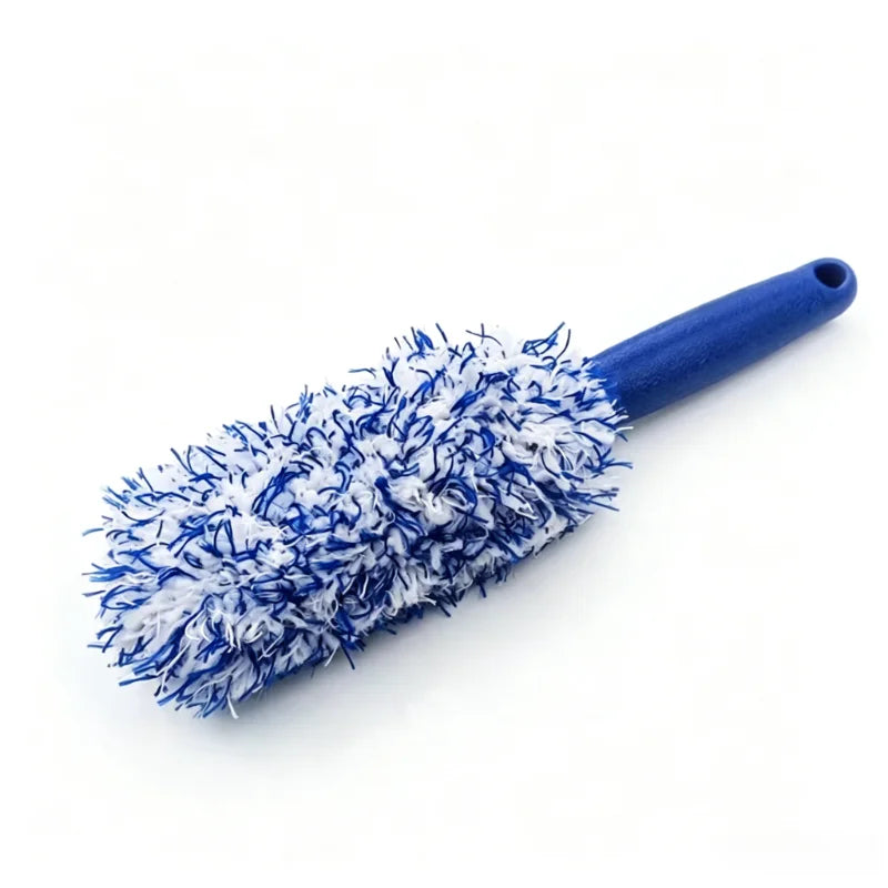 Car Wheel Tire Rim Cleaning Brush Portable Plush Car Wheel Hub Brush Washing Tool Car Detailing Care Dust Removal Brush