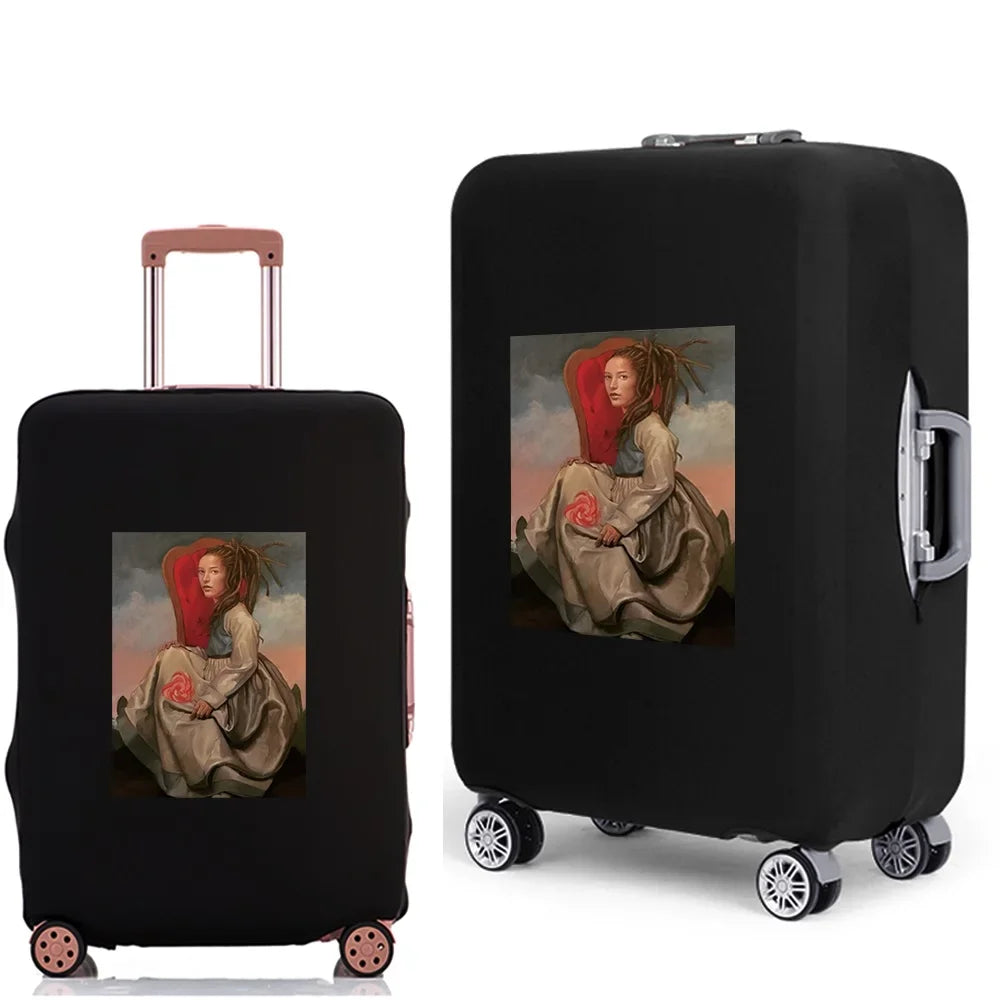 Luggage Case Suitcase Protective Cover 2022 New Funny Pattern Travel Elastic Luggage dust-proof Cover Apply 18-28 Suitcase