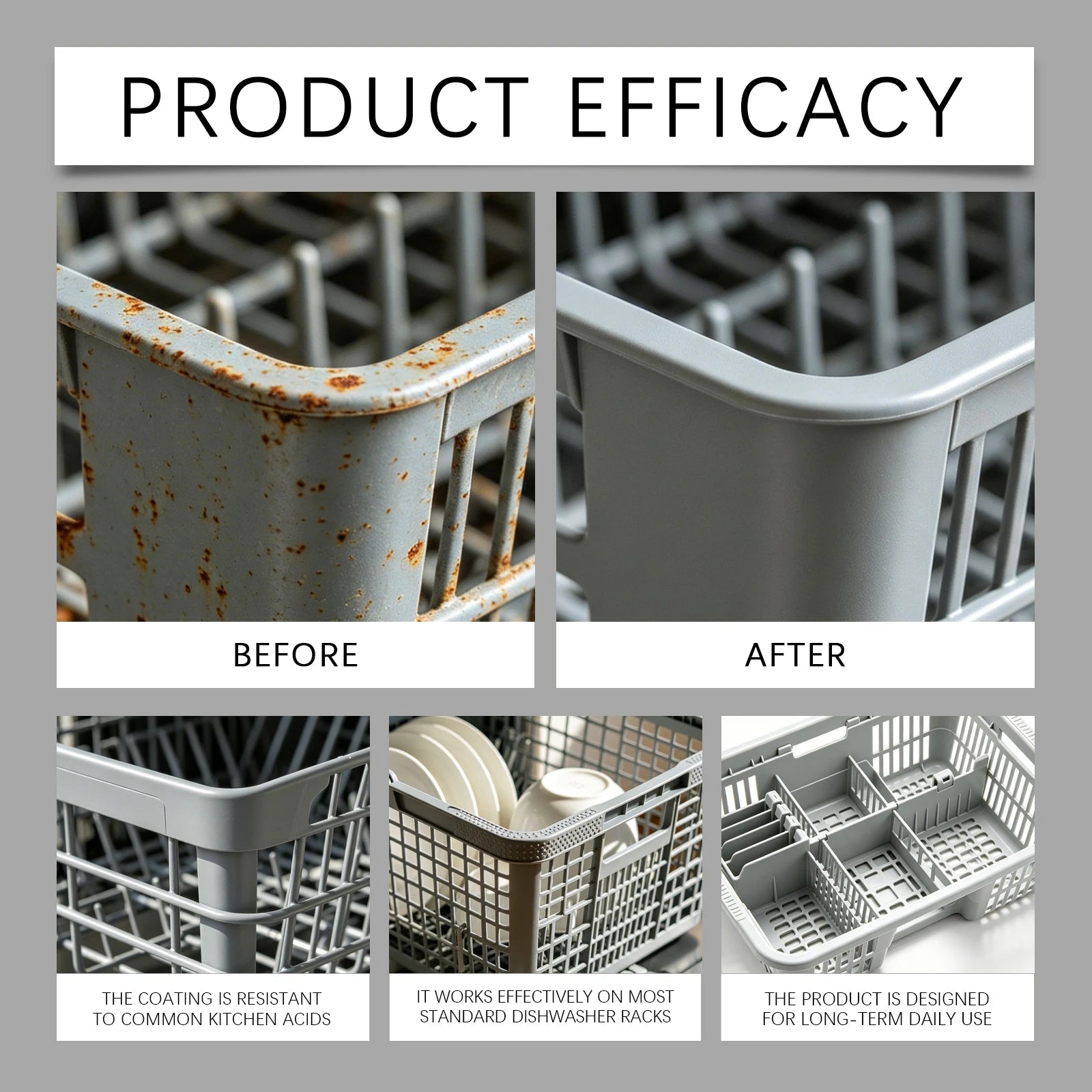 Dishwasher Basket Repair Glue Waterproof Rust Proof Strong Long Lasting Bond Quick Dry Touch Up Adhesive  for kitchen Utensil