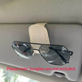 Car Auto Sun Visor Glasses Box Sunglasses Clip Card Ticket Holder Stand Fastener Pen Case Eyeglasses Car Accessories