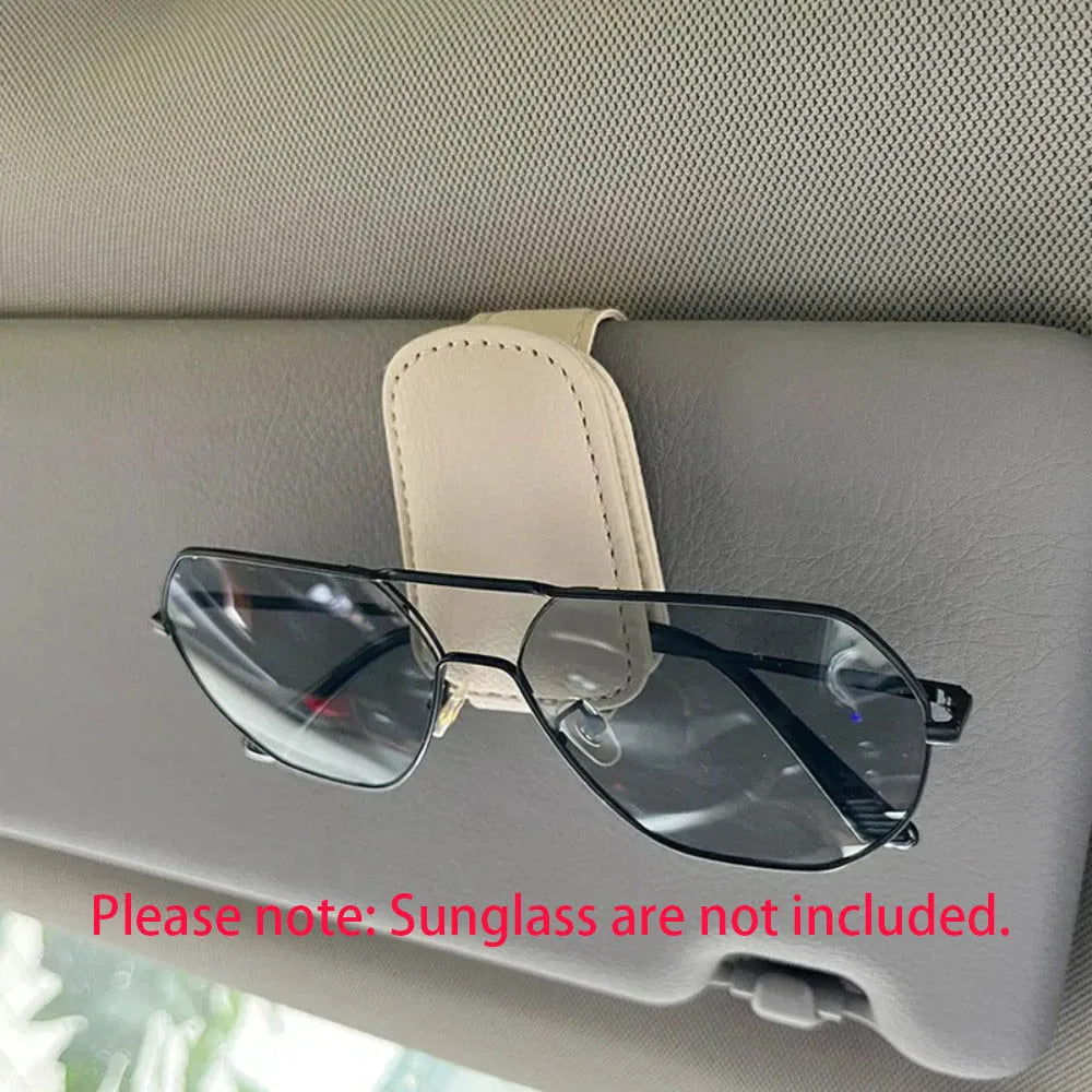 Car Auto Sun Visor Glasses Box Sunglasses Clip Card Ticket Holder Stand Fastener Pen Case Eyeglasses Car Accessories