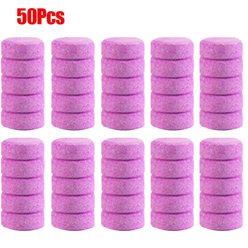 10/20/30/40/50Pcs Car Windshield Cleaner Effervescent Tablets Oil Film Remover Glass Solid Cleaning Agent Wiper Car Acessories