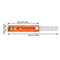 Multi-Role Foldable Depth Measuring Ruler Woodworking Multi-Angle Marking Ruler Adjustable Positioning Scribing Protractor Tools