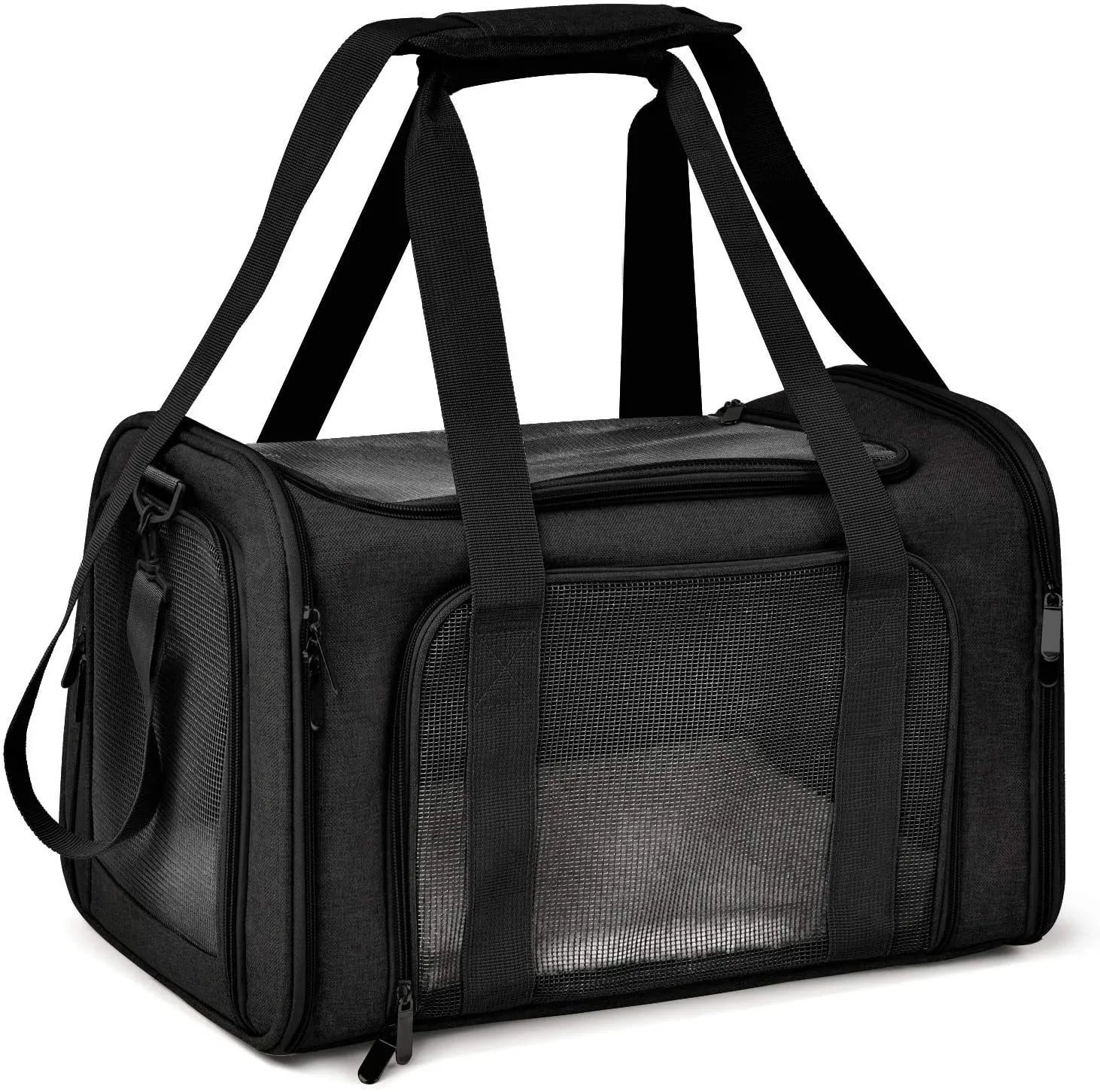 Portable Pet Carrier for Small Medium Cat Dog Lightweight Travel Cat Crate Soft Side Pet Handbag Carriers with Breathable Mesh