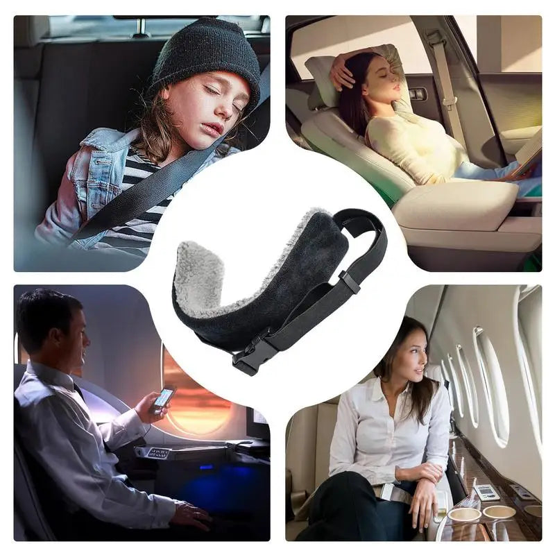 Travel Pillow Neck Support Cervical Pillow Adjustable Head Comfortable Airplanes And Cars Neck Support Band Travel Accessories