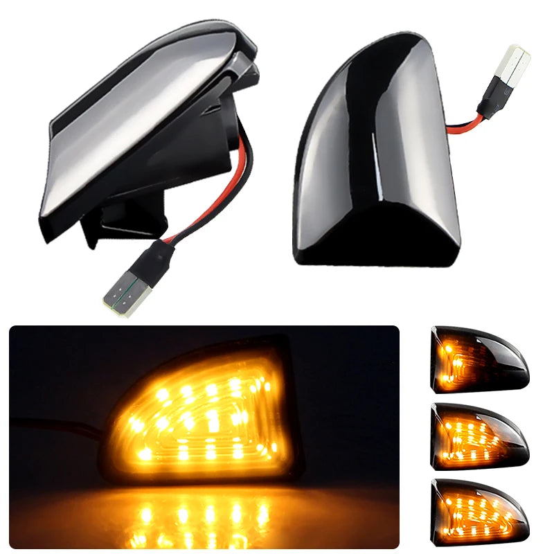 2PCS LED Side Marker Lights Canbus For Smart Fortwo W451 Coupe Cabrio 2007 2008 2009 2010-2015 Turn Signal Lamps Car Accessories