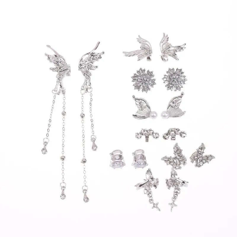(.) 1Pair DIY Headphone Diameter Buckle Zircon Decorative Headphone Decoration Clip Removable Easy To Install Earbud Accessories
