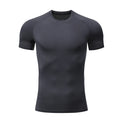 Men's T-shirt Men Running Sport T Shirt Man Compression Fitness Muscel Top Tee Quick Dry Tight Training Gym Sports Shirts Jersey