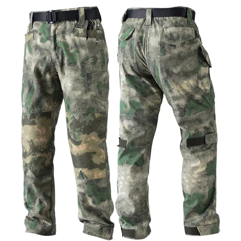 Tactical Pants Men Waterproof Combat Trousers Outdoor Hiking Hunting Clothes Multi-pocket Workwear Wear-resistant Cargo Pants