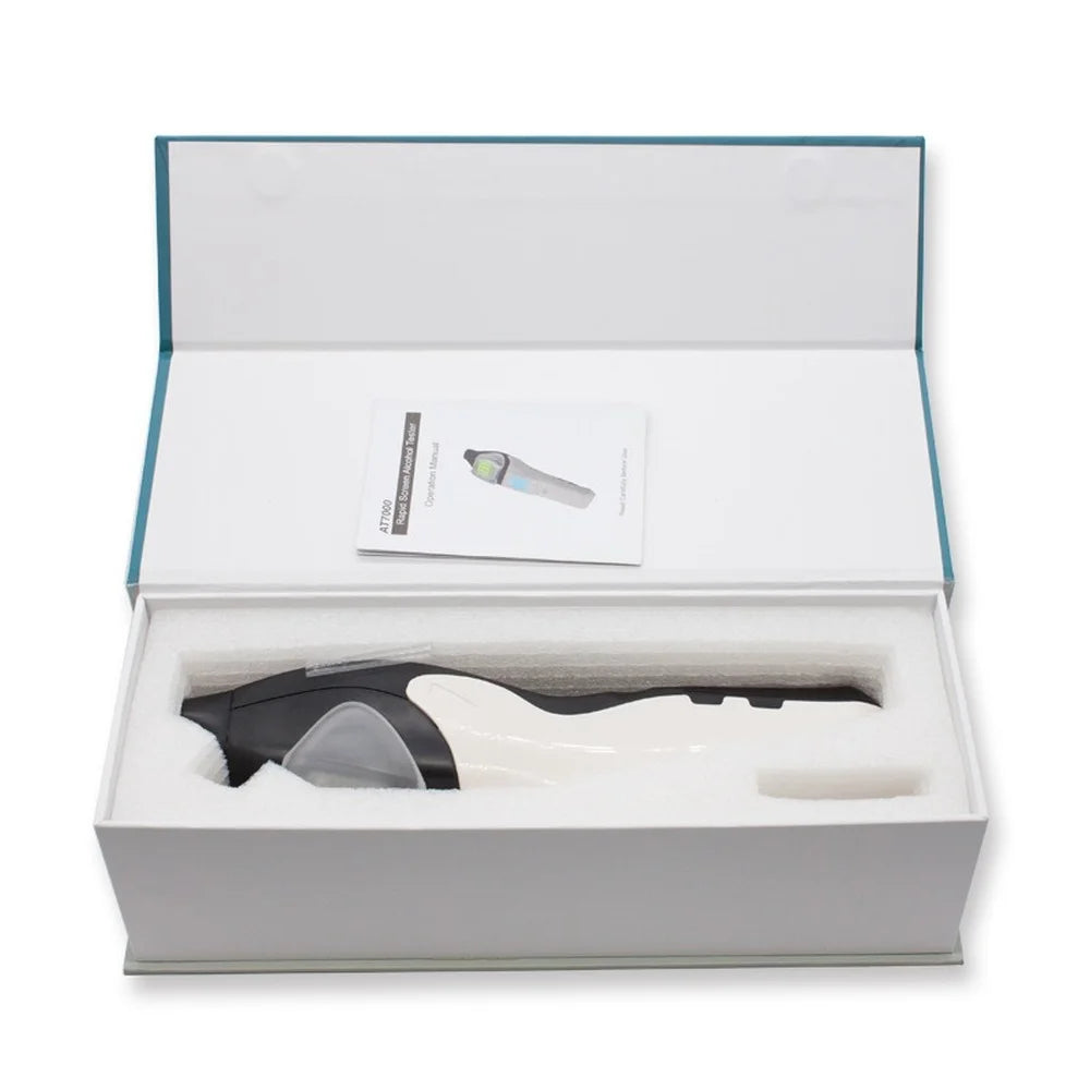 AT7000 Portable Breath Alcohol Tester Quick Response for Police Alcohol Test with Digital LCD Alcohol Breathalyzer