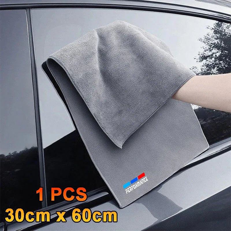 Absorbent Auto Cleaning Towels-Lint-Free Microfiber,Scratch-Resistant,car accessories,for BMW M Performance power sport