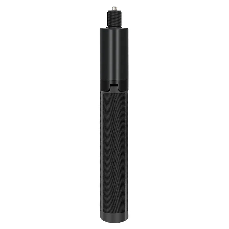 PULUZ Retractable Invisible Selfie Stick Tripod 1/4 Screw Sports Camera Metal Selfie Rod for DJI Osmo 360 / Insta360 X5 X4 X3