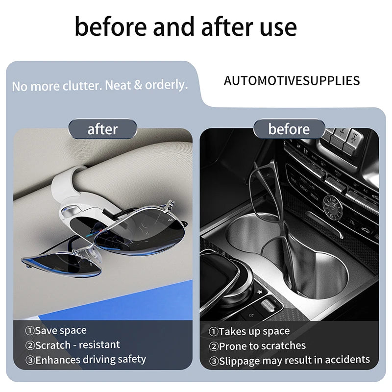 Universal Car Sunshade Sunglasses Holder Storage Glasses Clip For BMW E91 X5 E70 F11 E30 F31 X3 F25 F32 x7