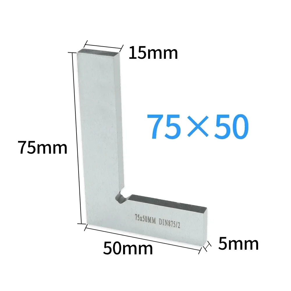 SHANHR 90 Degree Flat Edge Square Carpenter Square Angle Square L-shaped Carpenter's Ruler Marking Gauge Carpenter Tool