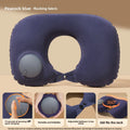 Inflatable Airplane Pillow, U-shaped Cervical Orthopedic Protective Pillow, Outdoor Folding Pillow, Small Gift for Friends