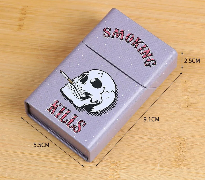 Metal Cigarette Box Hand-rolled Cigarette Box 20 Pieces of Loose Soft Pack Cigarette Tobacco Box