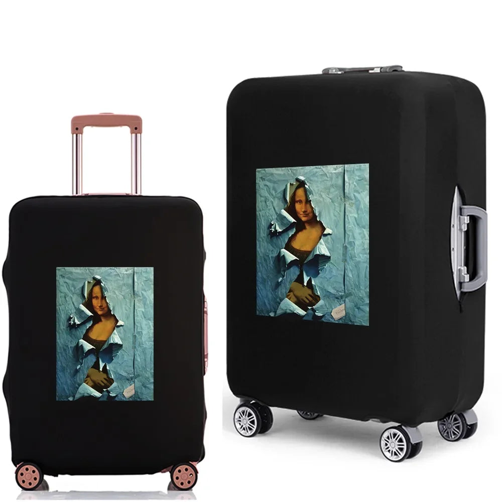 Luggage Case Suitcase Protective Cover 2022 New Funny Pattern Travel Elastic Luggage dust-proof Cover Apply 18-28 Suitcase