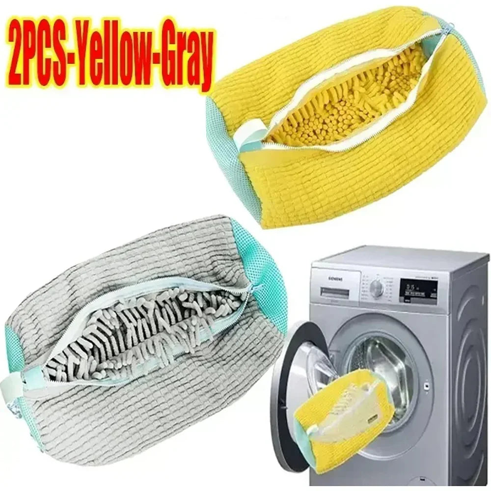 1-6PCS Washing Shoes Bag Cotton Laundry Fluffy Fibers Easily Remove Dirt Washing Bags Anti-Deformation Shoes Clothes Organizer