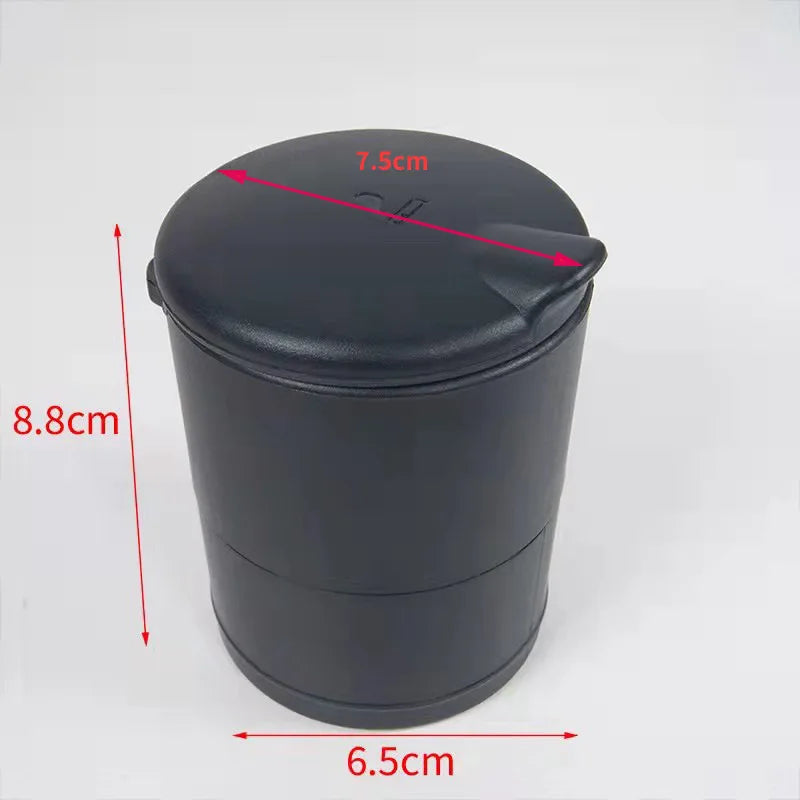 Portable Car Ashtray Universal Plastic Flame Retardant Multifunctional Car Ashtray with Cover Car Interior Accessories