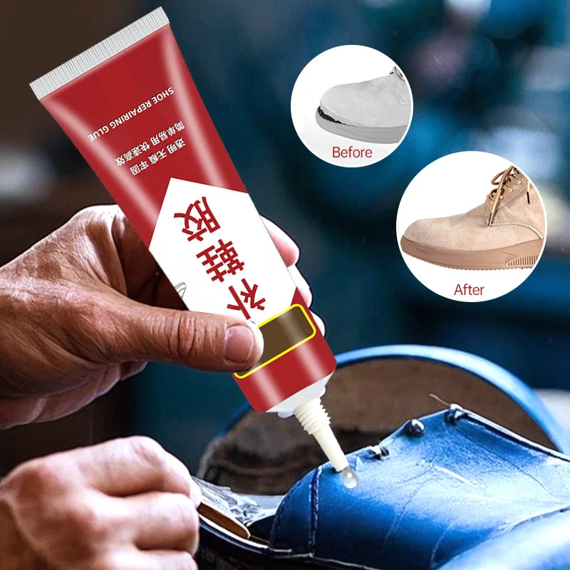 Shoe-Repairing Adhesive Fast-Drying High-Strength Elastic Shoe Glue for Leather Rubber EVA Fabric TPU Repair Home Emergency Fix