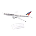 JASON TUTU 16cm Philippines Boeing 777 Aircraft Model Planel Airplane Diecast Metal 1/400 Scale Planes