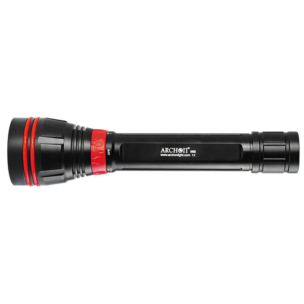 ARCHON DY02 Professional Diving Flashlight White/Yellow 4*Cree LEDs Scuba Diving 4000 Lumens Torch for Underwater Exploration