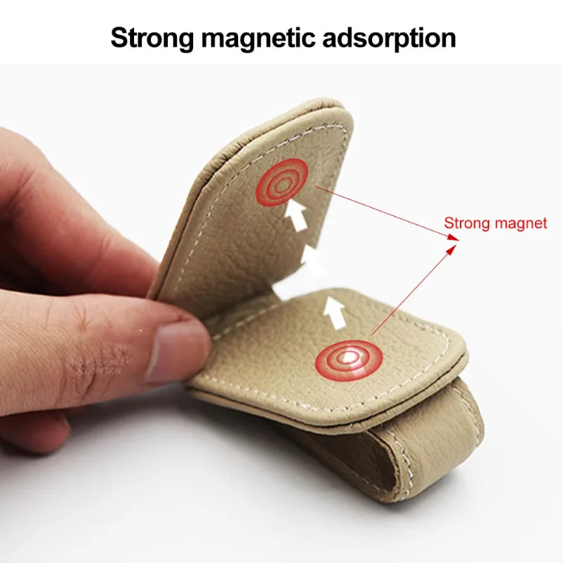 Universal Car Sunglasses Clip Card Ticket Holder Sun Visor Glasses Holder Pen Case Eyeglasses Hanger Car Interior Accessories