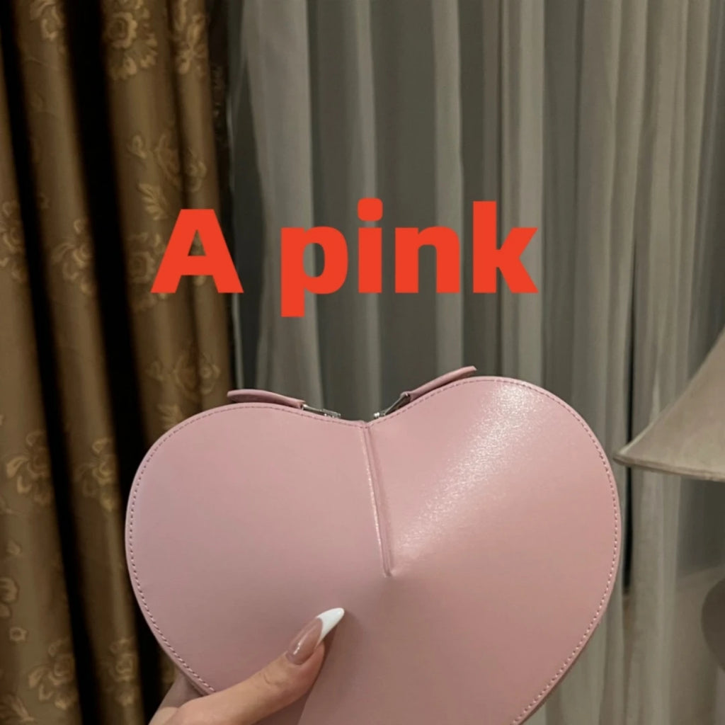 High-End Mini Love Bag Fashionable Peach Heart Box Bag Niche Design Stylish Bag Textured Single Shoulder Crossbody Bag Gift Box