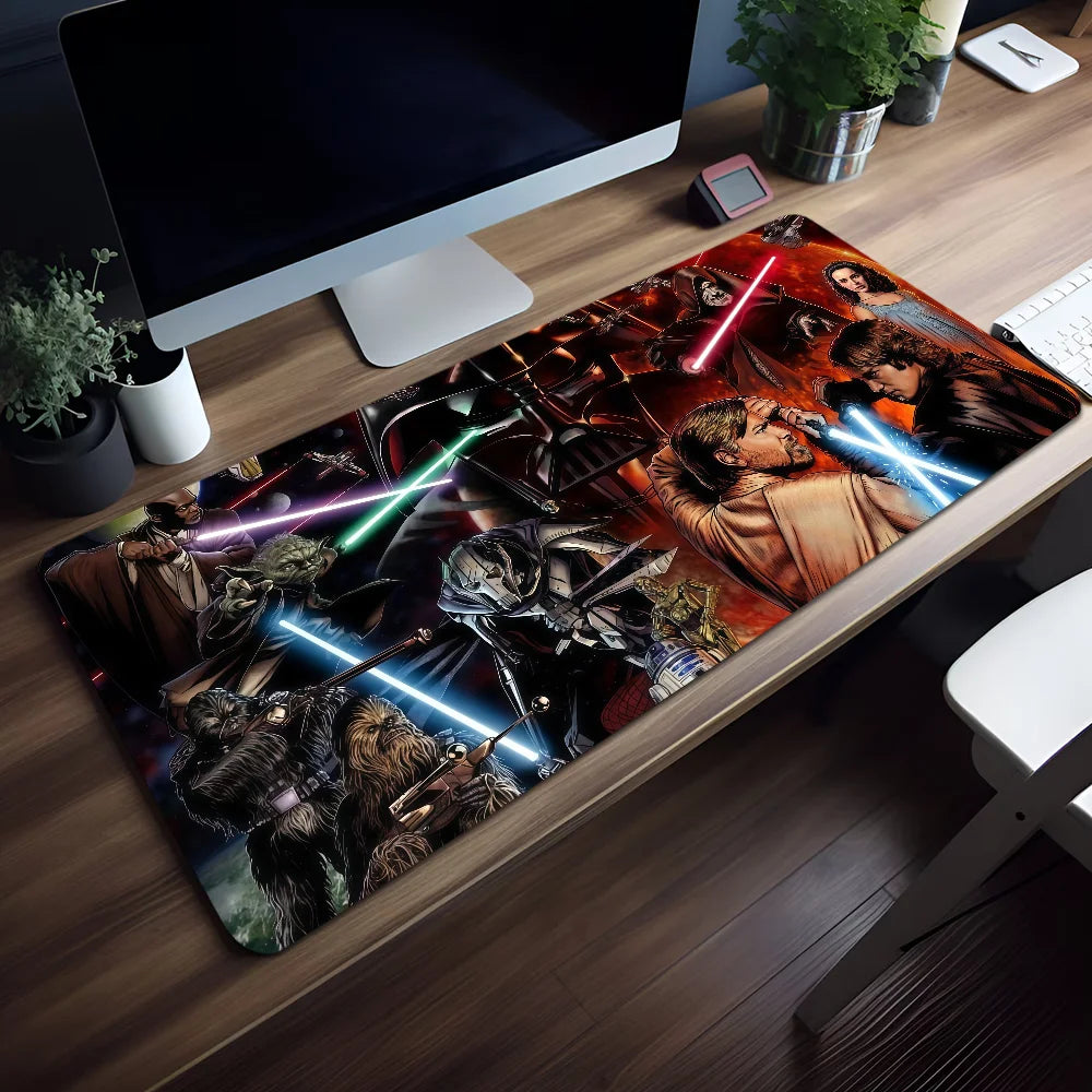 Mouse Pad Non-slip Lockedge Office Student STAR Gaming Thickened Movie Large W-WARS Fiction Science Writing Cushion MousePad
