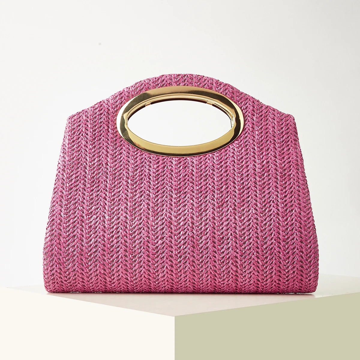 New Fashionable Woven Handbag for Women, Versatile for Holidays, Beach, Business Commuting, Casual, Simple, Beach, and Vacation Essentials
