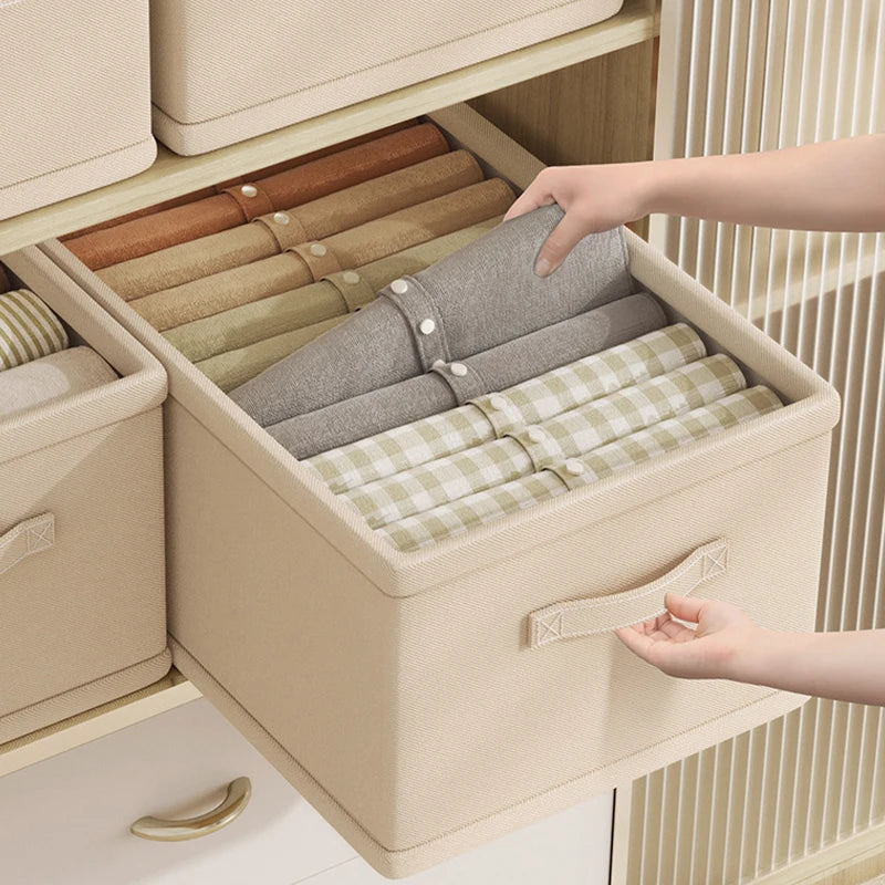 Clothes Organizer Trousers Clothes Jeans Storage Box Underwear Bra Socks Artifact Compartment Box Wardrobe Clothes Organizer