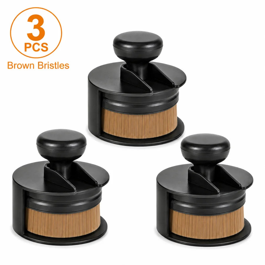 Handheld Tire Shine Applicator with Seal Cover, Tire Sidewall Brush Compact Auto Detail Brush for Cleaner Sidewall Application