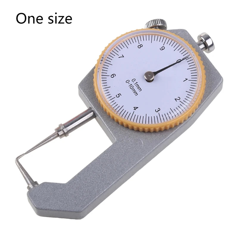 Thickness Gauge Tester Measuring 0-10mm Flat Sheet Leather Craft Tool High Precision Manual Measuring Too 0.05 mm Durable