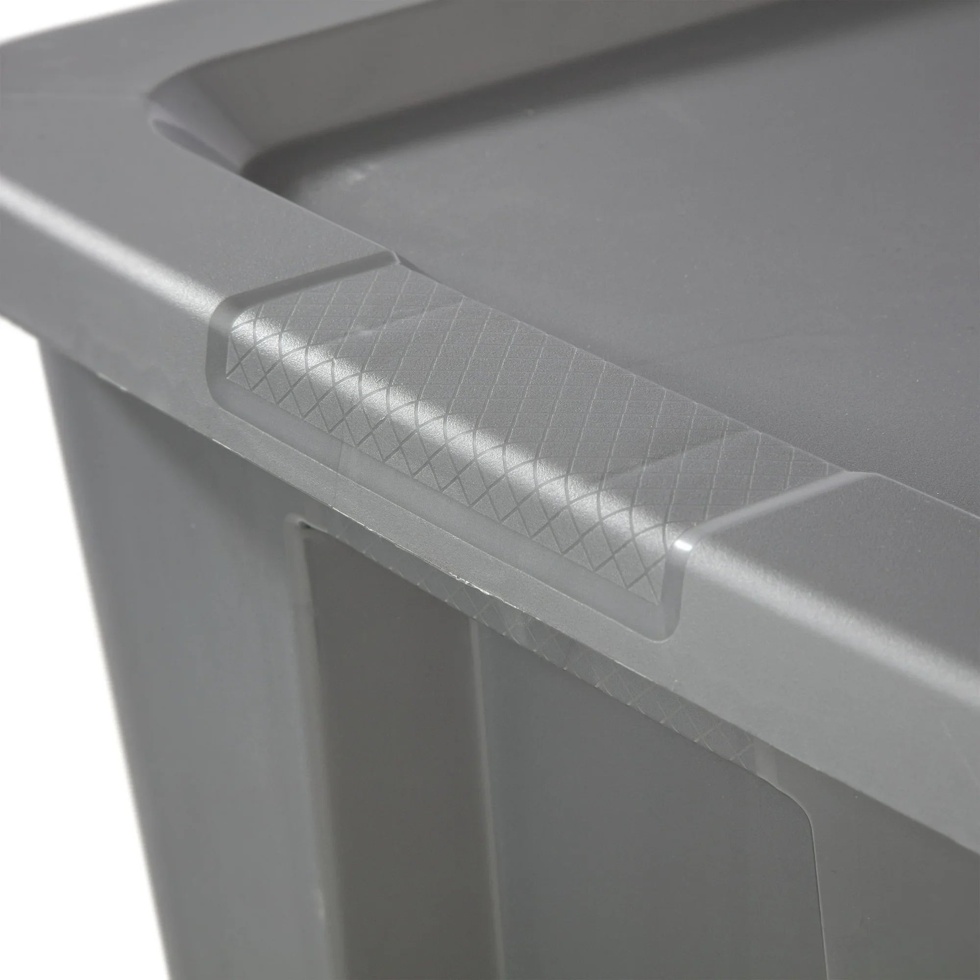 30-Gallon Extra-Large Storage Bin, Gray Durable Plastic Storage Container with Snap-On Lid, Heavy-Duty Organizer for Garage, Basement, Home, or Office, Stackable and Portable, Ideal for Toys, Tools, Seasonal Items, Clothes, o