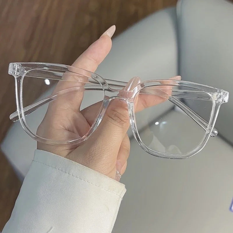 Hiking Camping 1/2/3pcs Anti-blue Light Glasses for Women Simple Regular Eyeglass Frame Finished Retro Flat Light Frame
