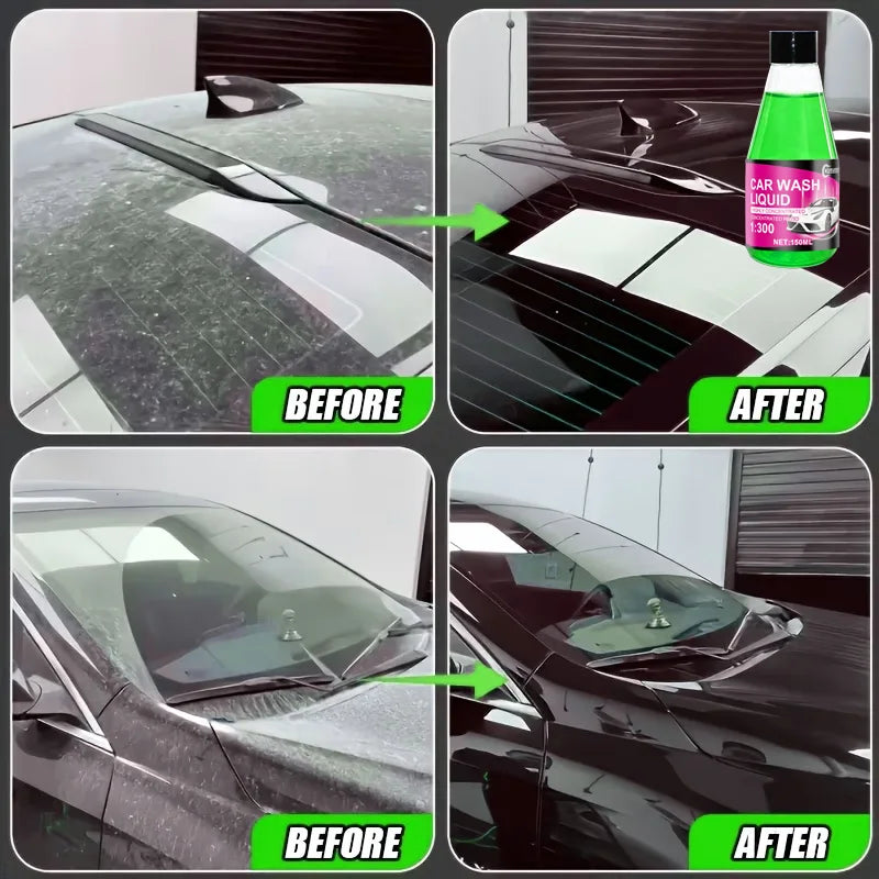 Green Foam Car Wash Liquid High Concentration Cleaning Shampoo for Cars SUVs Trucks and RVs