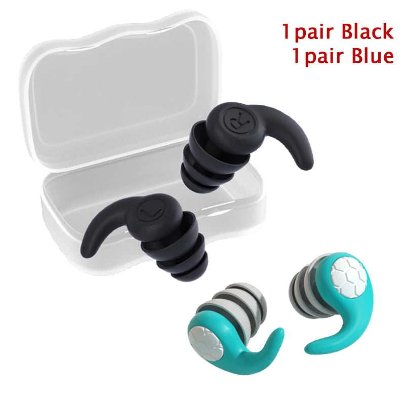 Children Silicone Ear Protector Canceling Noise 3 Layers Swimming Earplugs Hearing Protector anti-noise Plugs Noise Reduction
