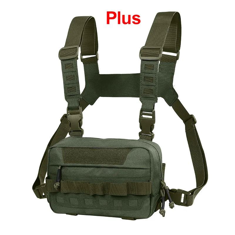 Tactical Camping Vest for Men Fishing Lure Tackle Backpack Outdoor Sports Climbing Hiking Mountainnering Gym Travel Camo Pack