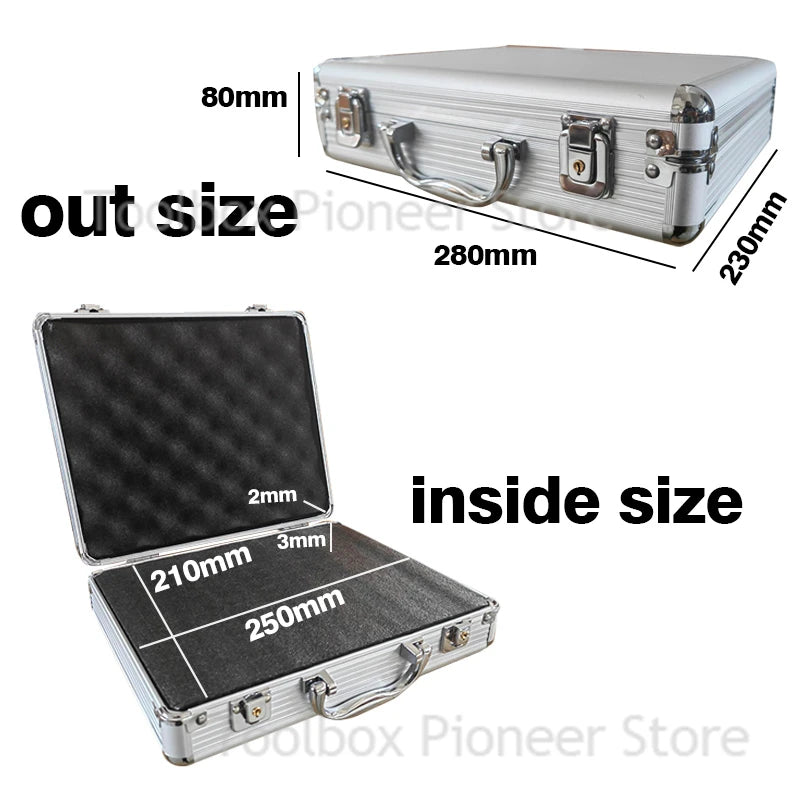 Foam Tool Box Organizer Aluminum Suitcase Tool Case for Mechanic Hardware Toolbox Storage Boxes Hard Case Tool Box Flight Case