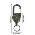 Double Headed Automatic Retractable Keychain Camping Hiking Supplies Anti-theft Elastic Keychain Carabiner Buckles 땡처리 캠핑용품