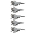 5PCS Russian Mig-25 Interceptor Plane Resin Assembly Model Reconnaissance Aircraft Length 9/31.8/55.6/63.6mm Toys DIY Aeroplane
