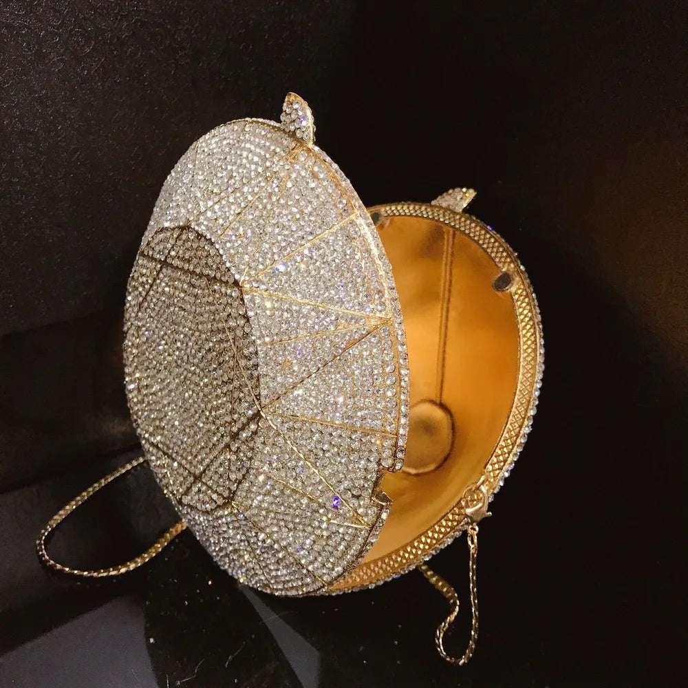 Women Wedding clutch Purse Party Bag Luxury Rhinestone Evening Bags Ladies Chain Wristlets Bags Famale Soiree Clutch Bag