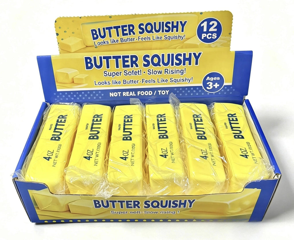 1/6/12pcs Soft Slow Rebound Butter Stick Realistic Silicone Squeeze Stress Relief Gadget Funny Anti-Anxiety ﻿Squeeze Party Gift
