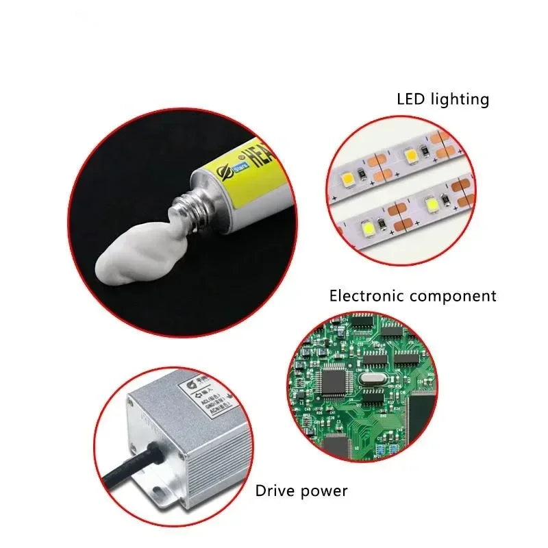 Thermal Paste Bond Adhesive Glue Shoes Strong Sole for Black Silicone Elbow Conductive 5g Plaster Viscous VGA RAM LED IC Pads