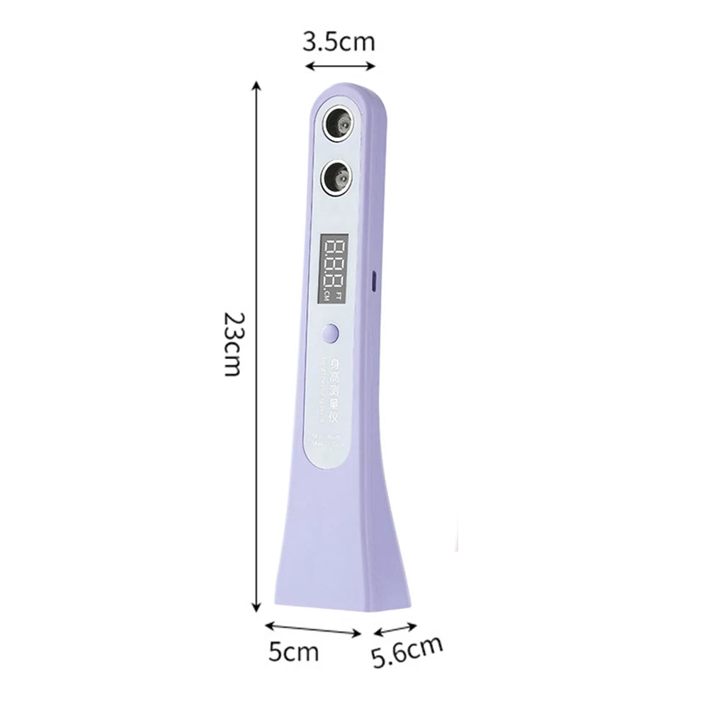 Ultrasonic Height Measuring Stadiometer LED Display Portable Height Measuring Device Electronic Height Ruler for Adults Kids