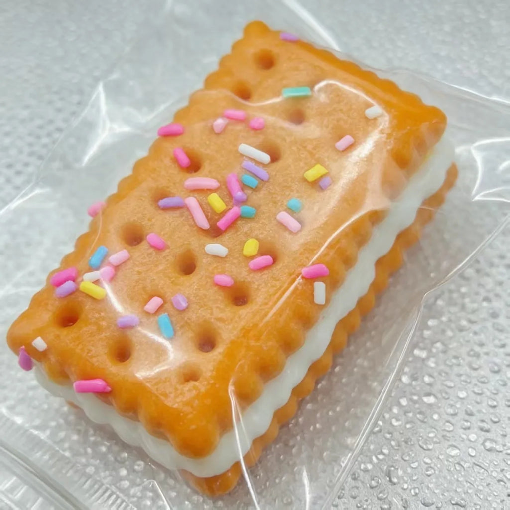 Sandwich biscuit Handmade Silicone Cookies Fidget Toys Slow Rebound Stress Relief Pinch Decompression Squeeze Toy for Adults