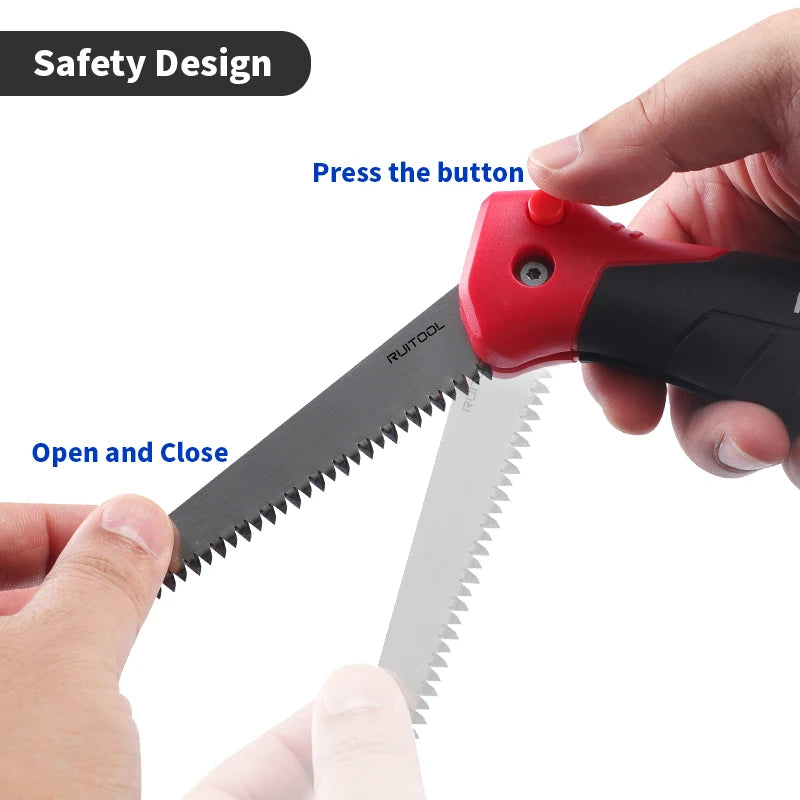 6 Inch Folding Drywall Saw Steel Blade Manual Jab Hand Saw Portable Folding Design for DIY Projects Cutting Drywall