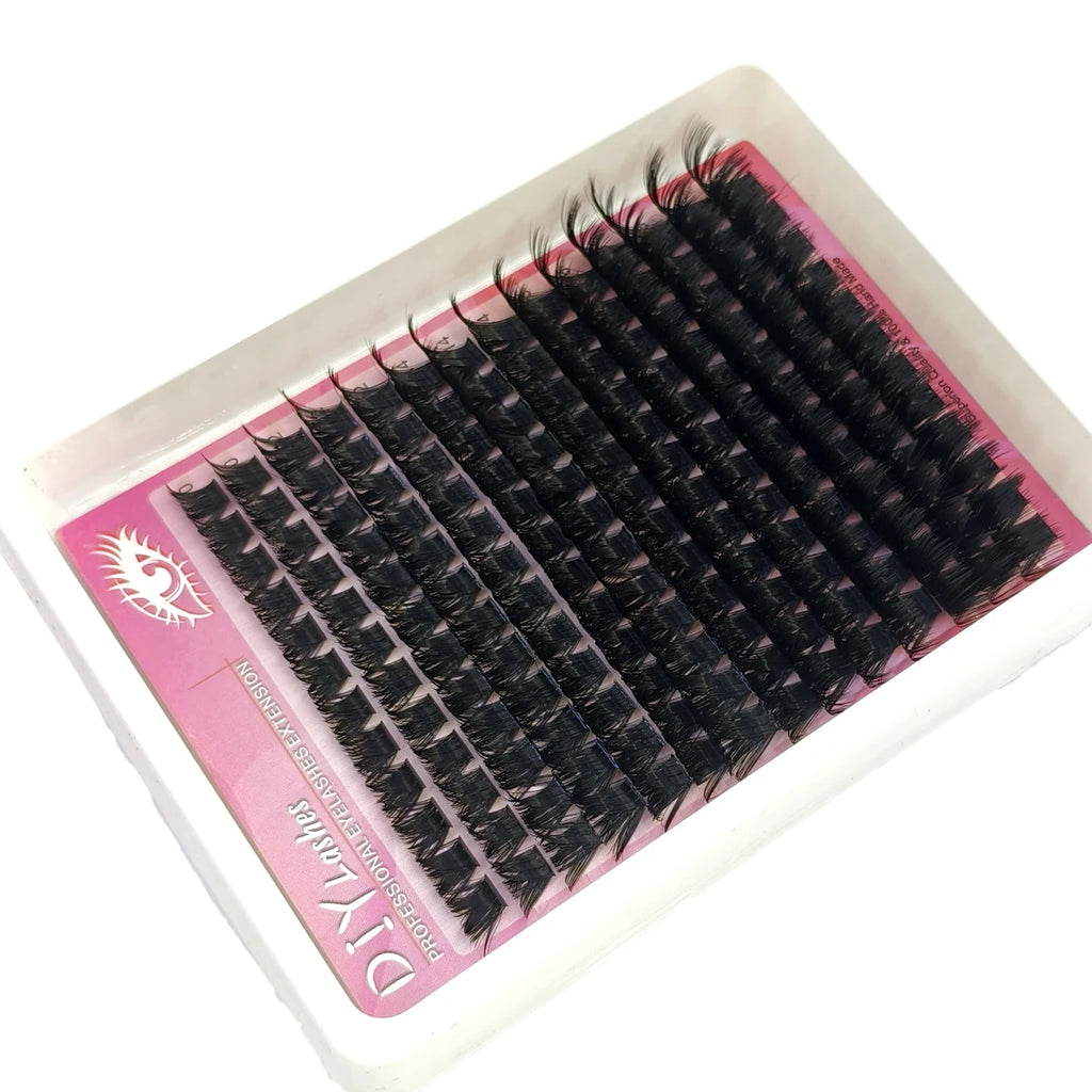 8D Eyelash Clusters Fluffy Lash Clusters Thick 168pcs150D200D Cluster Eyelash Extensions DIY At Home Individual Lashes Cluster