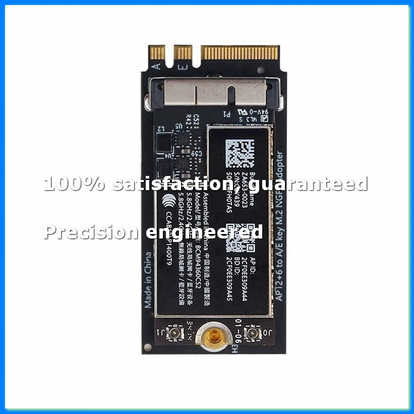 BCM94360CS2 Dual Band Wifi Card + NGFF M.2 Key A/E Adapter Card WIFI BT 4.0 802.11Ac Card for 11Inch A1465 13Inch A1466-A73M